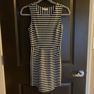 Gray and white stripe Silence + Noise dress